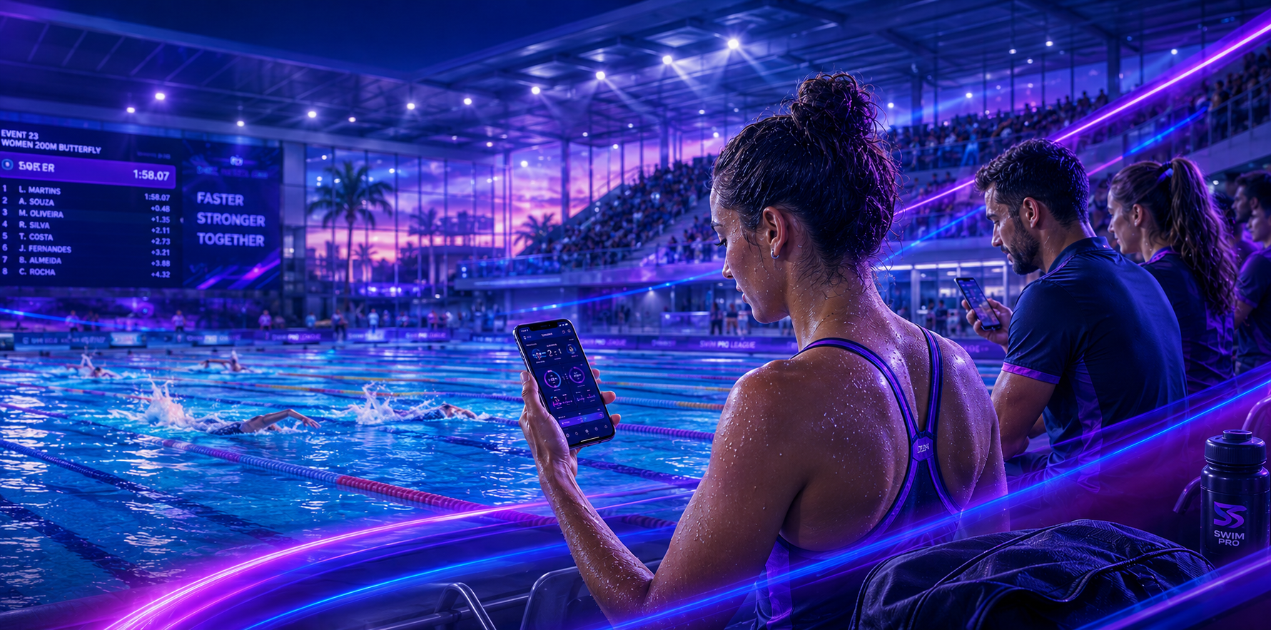 Atleta na natação